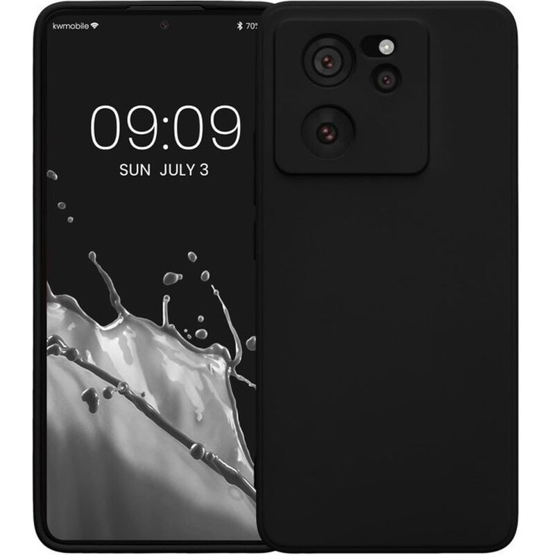 KWMOBILE Kwmobile Soft Slim Flexible Rubber Cover With Camera Protector - Θήκη Σιλικόνης Xiaomi 13t / 13t Pro Με Πλαίσιο Κάμερας - Black (kwm000020iu001c)