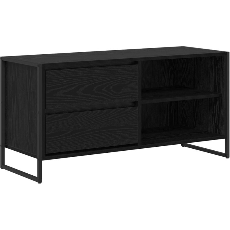 Έπιπλο Τηλεόρασης VidaXL 100 x 36 x 49,5 cm - Μαύρη Οξιά
