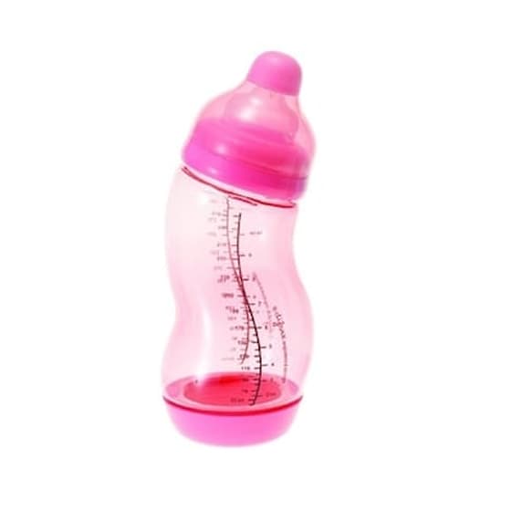 Μπιμπερό Σε Σχήμα S 310 Ml Difrax Pink image 0