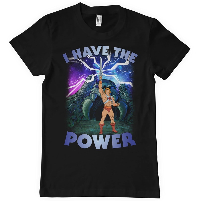 HYBRIS T-shirt Hybris Masters Of The Universe I Have The Power - Μαύρο
