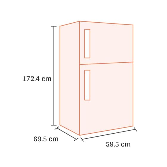 MIDEA MDRT489MTE01 Total No Frost 338 Lt Λευκό Δίπορτο Ψυγείο image 2