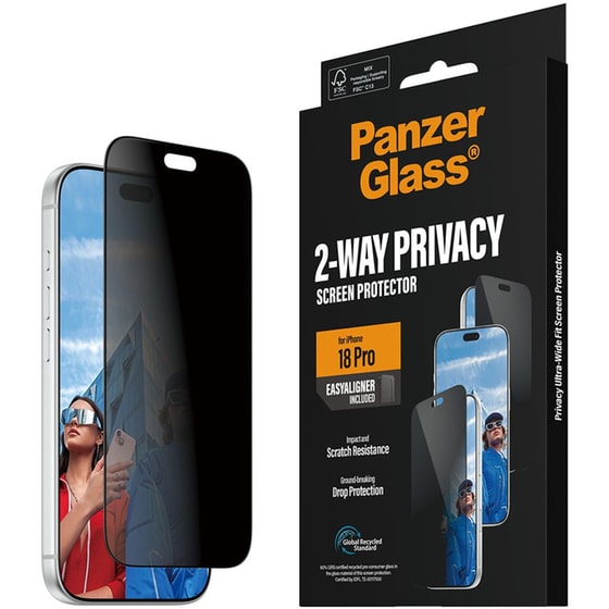 Προστατευτικό οθόνης Apple iPhone 18 Pro - PanzerGlass 2-Way Privacy Ultra-Wide Fit w. EasyAligner image 6