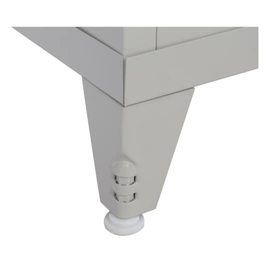 Ντουλάπα Steelen Δίφυλλη Μεταλλική 100x45x191 cm - Γκρι image 3