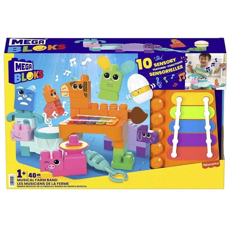 MEGA BLOKS Mega Bloks Sensory Line - Μπάντα Με Ζωάκια