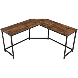 Γραφείο Γωνιακό Vasagle Lwd73x από Μοριοσανίδα 149x50cm - Καφέ/Μαύρο