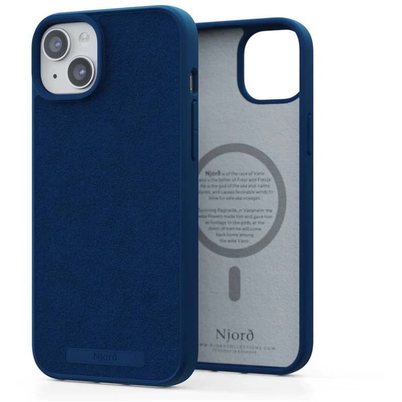 Θήκη Apple iPhone 15 Plus - Njord Suede MagSafe Case - Blue