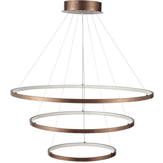 Φωτιστικό Οροφής Led Dimmable Homelighting Morelli 77-8131 από Αλουμίνιο - Καφέ image 0