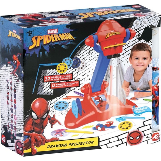 Παιχνιδολαμπάδα Προτζέκτορας Ζωγραφικής Spiderman image 4