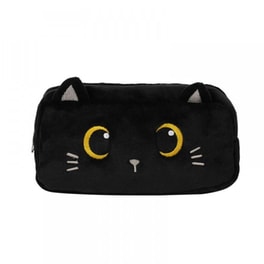 Κασετίνα Οβάλ i-Total Plush Black Cat