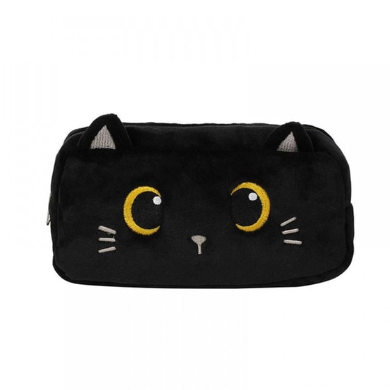 Κασετίνα Οβάλ i-Total Plush Black Cat image 0