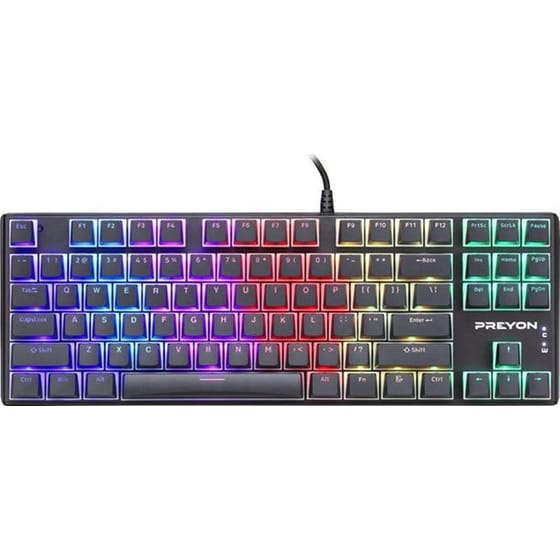 Preyon Blitz Claw Gaming Μηχανικό Ενσύρματο Πληκτρολόγιο με Gateron Red και RGB φωτισμό (US) image 0