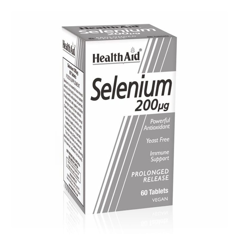 HEALTH AID Συμπλήρωμα Διατροφής Health Aid Selenium 200μg - 60 Ταμπλέτες