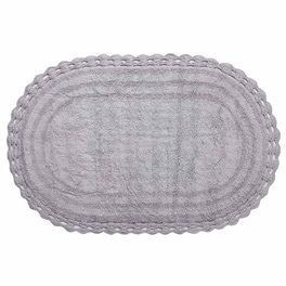 Πατάκι Μπάνιου Silk Fashion Βαμβακερό 60x100cm - Γκρι