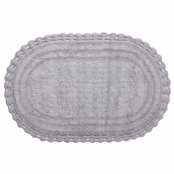 Πατάκι Μπάνιου Silk Fashion Βαμβακερό 60x100cm - Γκρι image 0