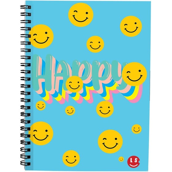 Τετράδιο Σπιράλ Lycsac 17x25cm 3 Θεμάτων City Happies (1 Τεμάχιο) image 1