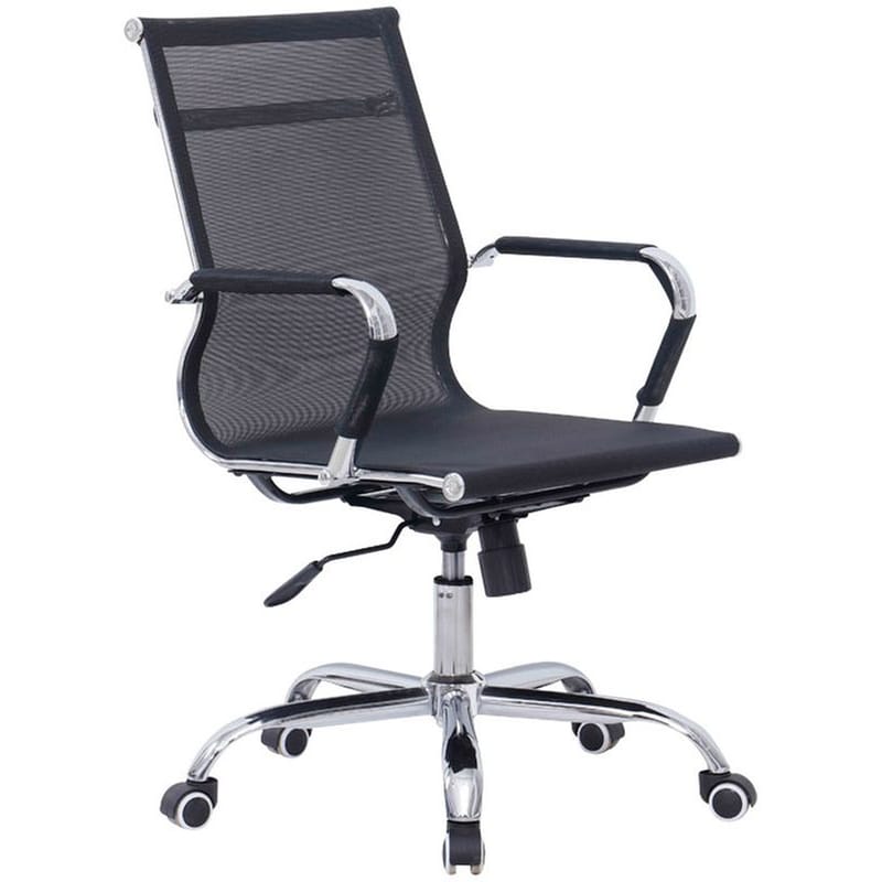 PAKOWORLD Καρέκλα Γραφείου Εργασίας Noctis Pakoworld Μαύρο Ύφασμα Mesh 55.5x50x92εκ – 277-000005