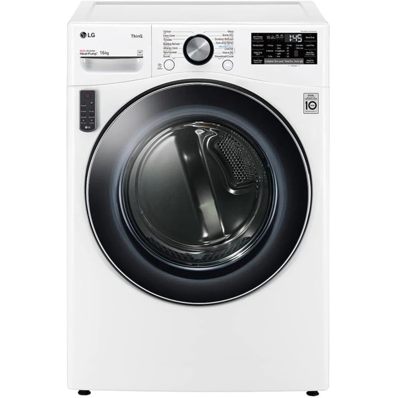 LG LG RH16U8AVCW 16 kg A+++ Υβριδικό με Aντλία θερμότητας Λευκό Στεγνωτήριο Ρούχων