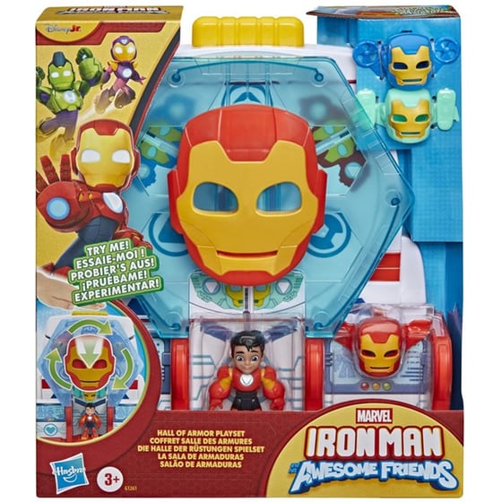 Διαδραστικό Παιχνίδι Hasbro Iron Man And His Awesome Friends: Vehicles And Playsets - Marvel Hall of Armor Playset image 0