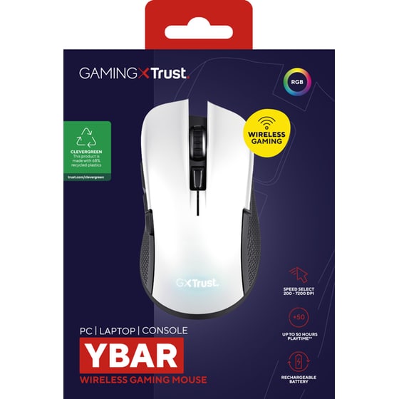 Trust GXT 923W Ybar Gaming Ασύρματο Ποντίκι - Λευκό image 6