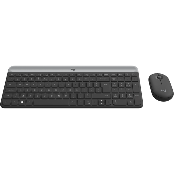 Logitech MK470 Ασύρματο Σετ Πληκτρολόγιο & Ποντίκι (US) - Graphite image 2