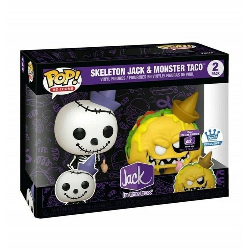 FUNKO Funko Pop! Ad Icons - Skeleton Jack Monster Taco 2-Pack