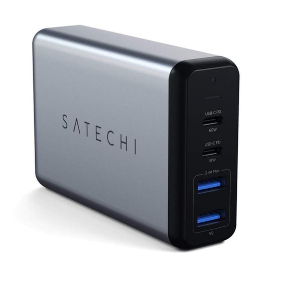 Φορτιστής Πρίζας Satechi 3port 2x Usb-C, Usb 100W - Space Grey image 0