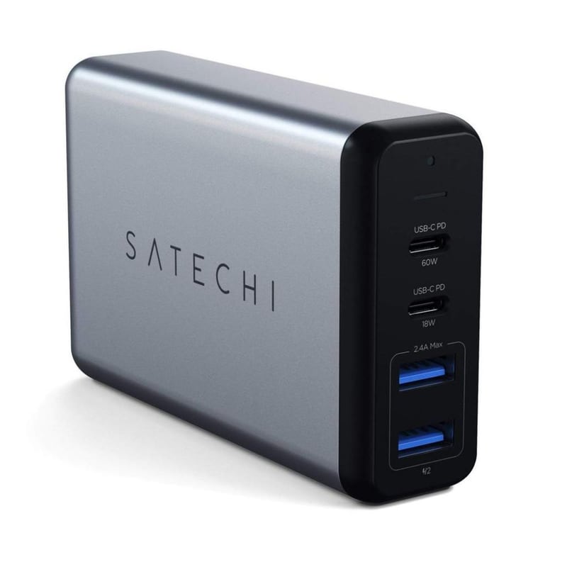 SATECHI Φορτιστής Πρίζας Satechi 3port 2x Usb-C, Usb 100W - Space Grey