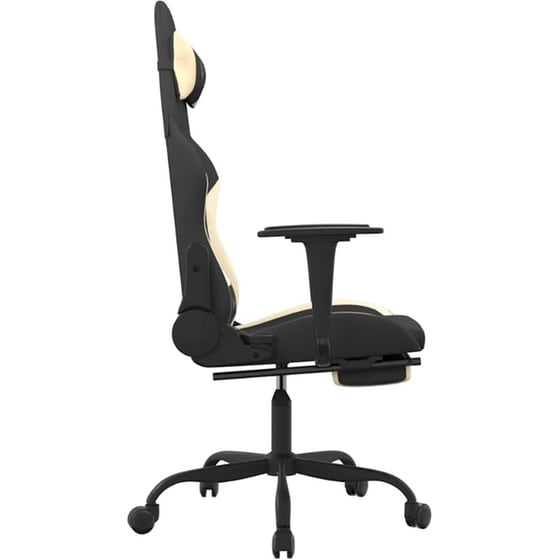 Καρέκλα Gaming VIDAXL 345480 με Υποπόδιο - Μαύρο image 3