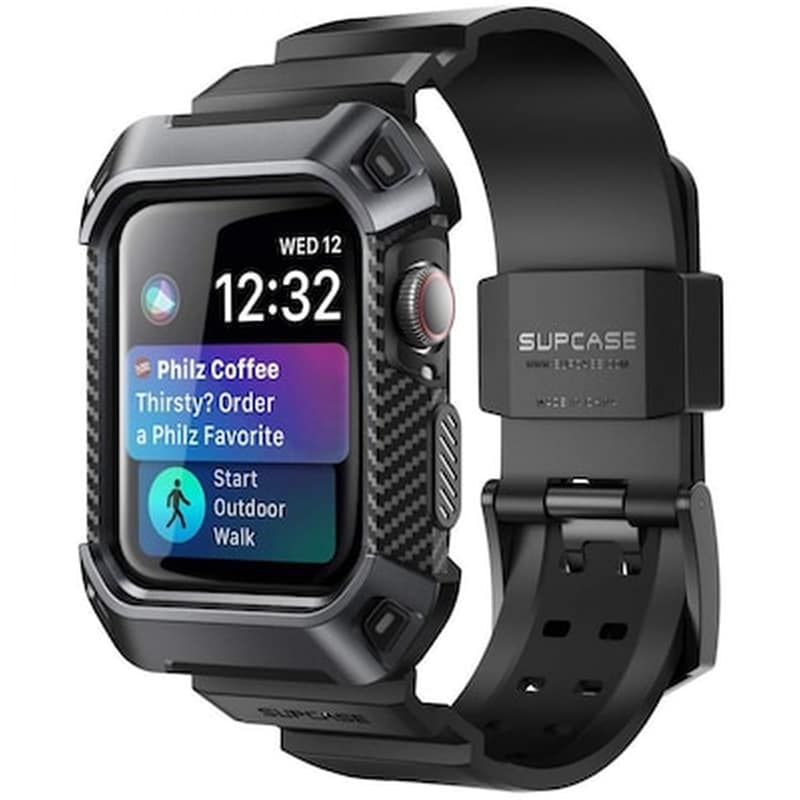 SUPCASE Θήκη Supcase Unicorn Beetle Pro για Apple Watch 44mm - Μαύρο