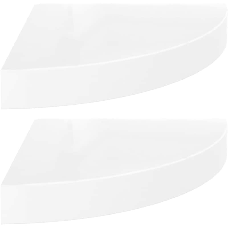 Ράφια Τοίχου VidaXL από MDF 25x25 cm 2 Τμχ - Λευκό