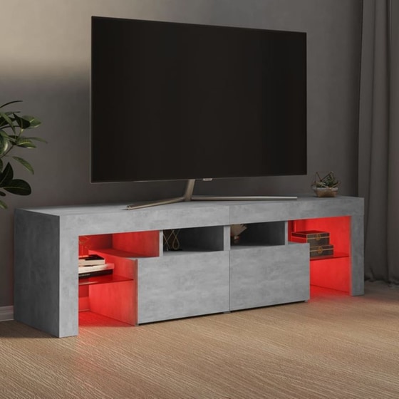 Έπιπλο Τηλεόρασης Vidaxl Επεξεργασμένο Ξύλο 140x35x40cm - Γκρι image 3