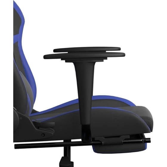 Καρέκλα Gaming VIDAXL 3143676 με Υποπόδιο από Τεχνητό Δέρμα - Μαύρο / Μπλε image 7