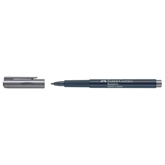 Μαρκαδόρος Χειροτεχνίας Faber Castell Metallics - Γραφίτης image 0