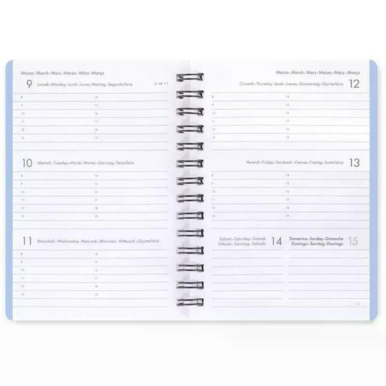 Ημερολόγιο Εβδομαδιαίο Legami 2026 12Μ Small Spiral Blue Corgi image 1