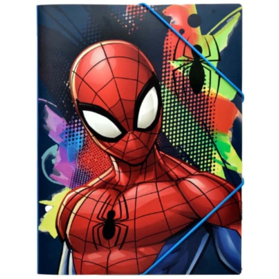 Ντοσιέ Gim Με Λάστιχο Πλαστικό Α4 Spiderman image 0