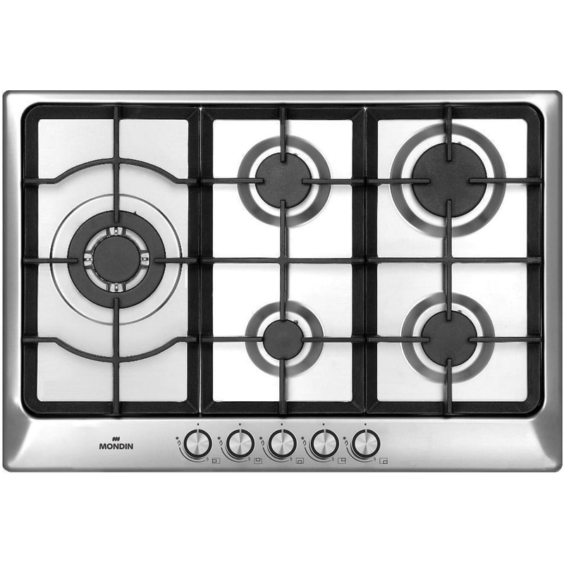 MONDIN A0755VPGCX(GN) 51 cm Inox Εστία Αερίου Αυτόνομη