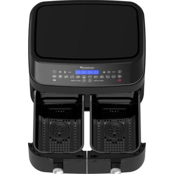 TURBOTRONIC TT-DAF5 με Διπλό Αποσπώμενο Κάδο 1600 W 9 L Μαύρο Φριτέζα Αέρος image 7