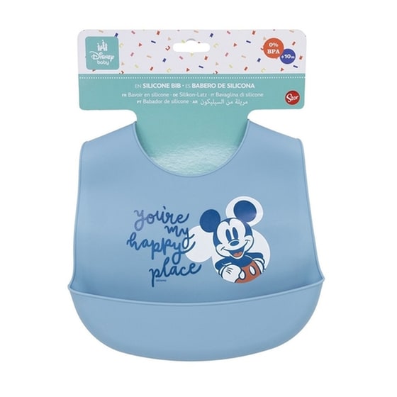 Σαλιάρα Σιλικόνης Stor Mickey Mouse image 1