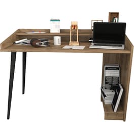 Γραφείο Μελέτης 24Mall Volte από Μοριοσανίδα 121.8x59x88.3cm - Καφέ