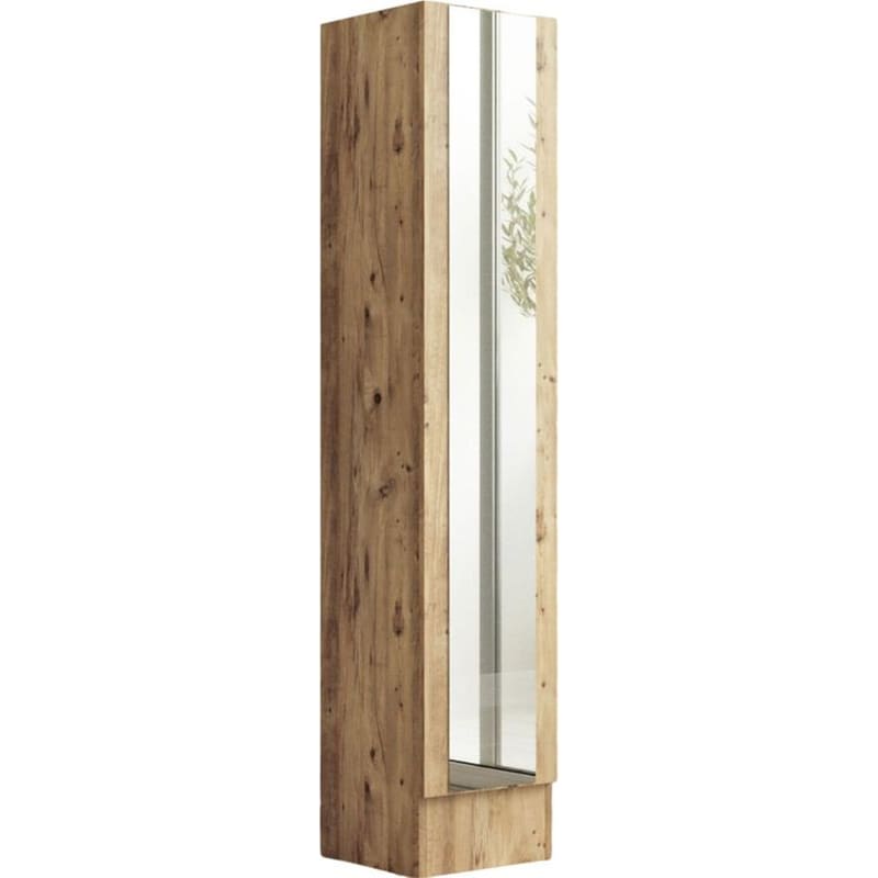24MALL Έπιπλο Εισόδου 24Mall Spazio από Μοριοσανίδα 35.5x35.5x180 cm - Καφέ