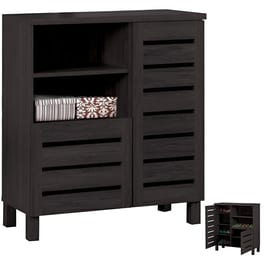 Παπουτσοθήκη Woodwell C10345 Από Μελαμίνη 76x33x87 cm - Wenge