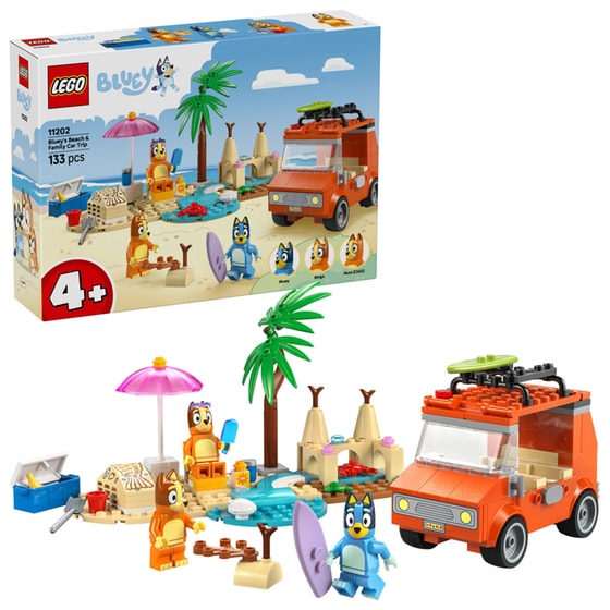 LEGO® Bluey: Bluey's Beach & Family Car Trip (11202) image 1