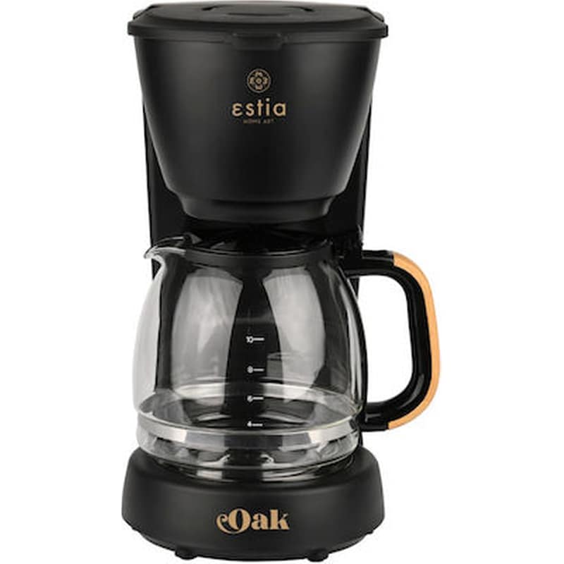 ESTIA ESTIA 06-24673 Oak 1000 W 1.25 L Μαύρη Καφετιέρα Φίλτρου