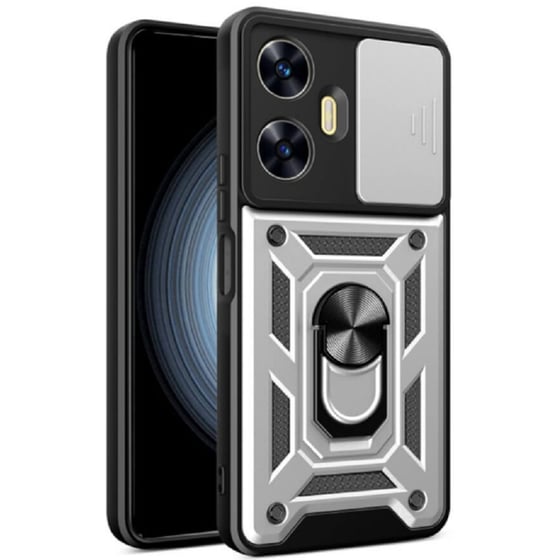 Θήκη Realme C55 - Bodycell Armor Slide - Ασημί image 0