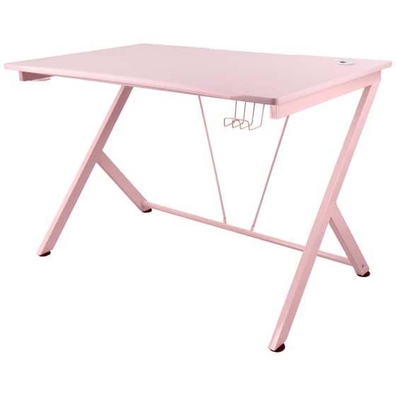 Γραφείο Gaming Deltaco από MDF PT85  116x75cm - Ροζ image 1