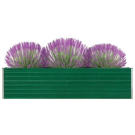 Vidaxl Ζαρντινιέρα Ψηλή Πράσινη 320x40x77 Εκ. Γαλβανισμένος Χάλυβας image 0