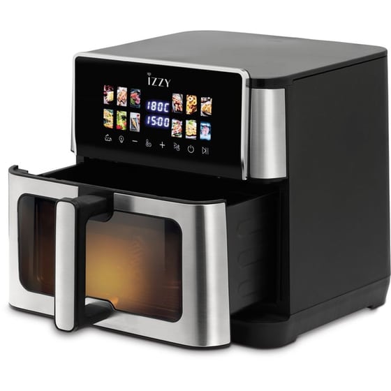 IZZY IZ-8271 με Αποσπώμενο Κάδο 2200 W 10 L Ασημί/Μαύρο Φριτέζα Αέρος image 3