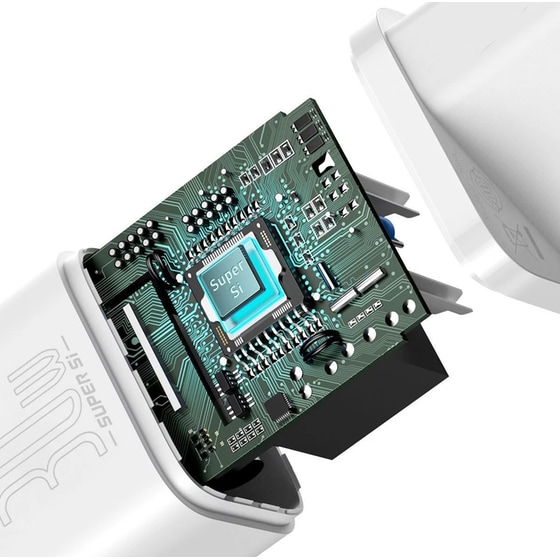 Φορτιστής Πρίζας Baseus Ccsup-j02 Super Si Usb-C 30W - White image 5