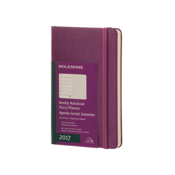 Moleskine Ημερολόγιο - Σημειωματάριο 12μηνο 2017 Εβδομαδιαίο Hard Cover Pocket Grape Βιολετί image 0