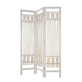 Διακοσμητικό Παραβάν Spitishop A-s Iram 157119 Ξύλινο 120x2.1x170cm - Λευκό